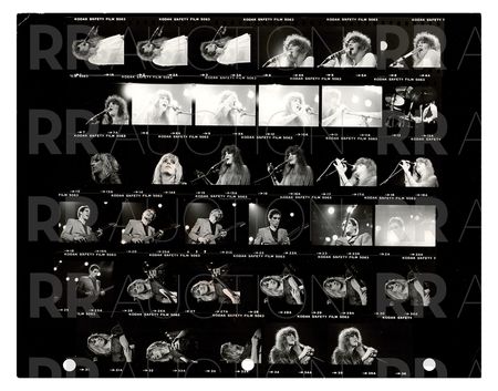 Lot #5241 Fleetwood Mac Archive of (22) Contact Sheet Photographs by Sam Emerson - Image 20