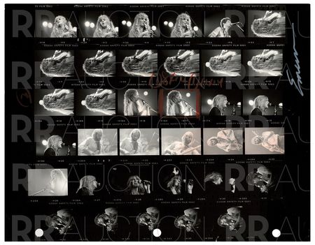 Lot #5241 Fleetwood Mac Archive of (22) Contact Sheet Photographs by Sam Emerson - Image 22