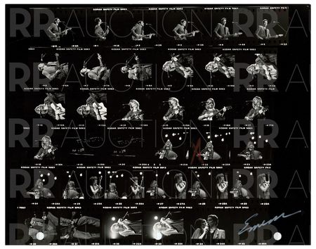 Lot #5241 Fleetwood Mac Archive of (22) Contact Sheet Photographs by Sam Emerson - Image 24