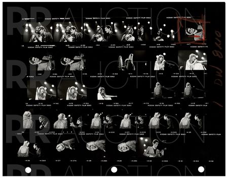 Lot #5241 Fleetwood Mac Archive of (22) Contact Sheet Photographs by Sam Emerson - Image 3