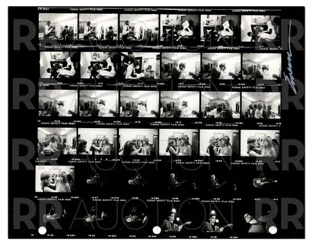 Lot #5241 Fleetwood Mac Archive of (22) Contact Sheet Photographs by Sam Emerson - Image 6