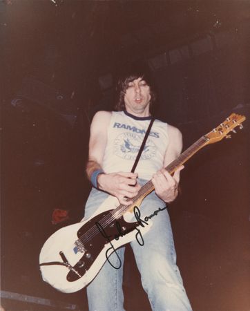 Lot #5334 Johnny Ramone Signed Photograph