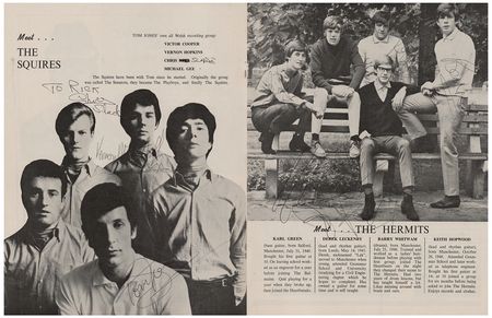 Lot #5210 Herman's Hermits and Tom Jones Signed Program - Image 3