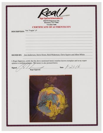 Lot #5324 Yes Signed Album - Image 2