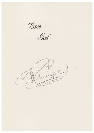 Lot #5418 Prince 1986 Christmas Card - Image 1