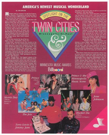 Lot #5423 Prince's Personally-Owned 1987 Billboard Magazine - Image 2