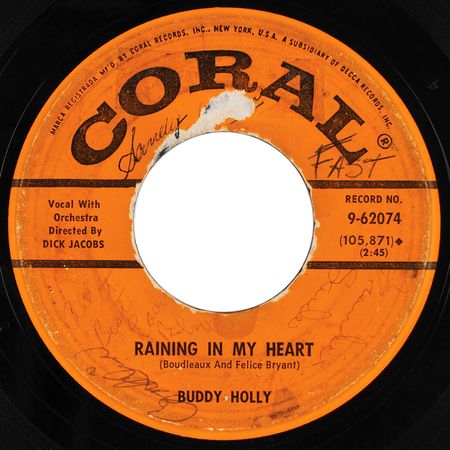 Lot #5178 The Day the Music Died: 45 RPM Record Signed by Buddy Holly and Ritchie Valens on the Eve of Their Final Concert - Image 2