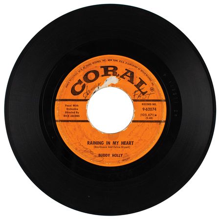 Lot #5178 The Day the Music Died: 45 RPM Record Signed by Buddy Holly and Ritchie Valens on the Eve of Their Final Concert - Image 4