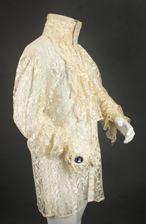 Lot #5452 Prince's Stage-Worn Purple Rain Tour Lace Shirt with Cufflinks - Image 2