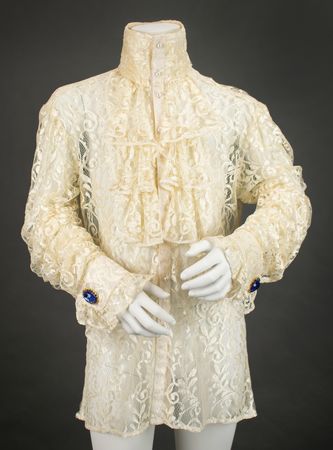 Lot #5452 Prince's Stage-Worn Purple Rain Tour Lace Shirt with Cufflinks - Image 3