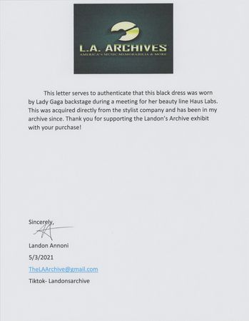 Lot #5458 Lady Gaga's Personally-Worn Dress - Image 4