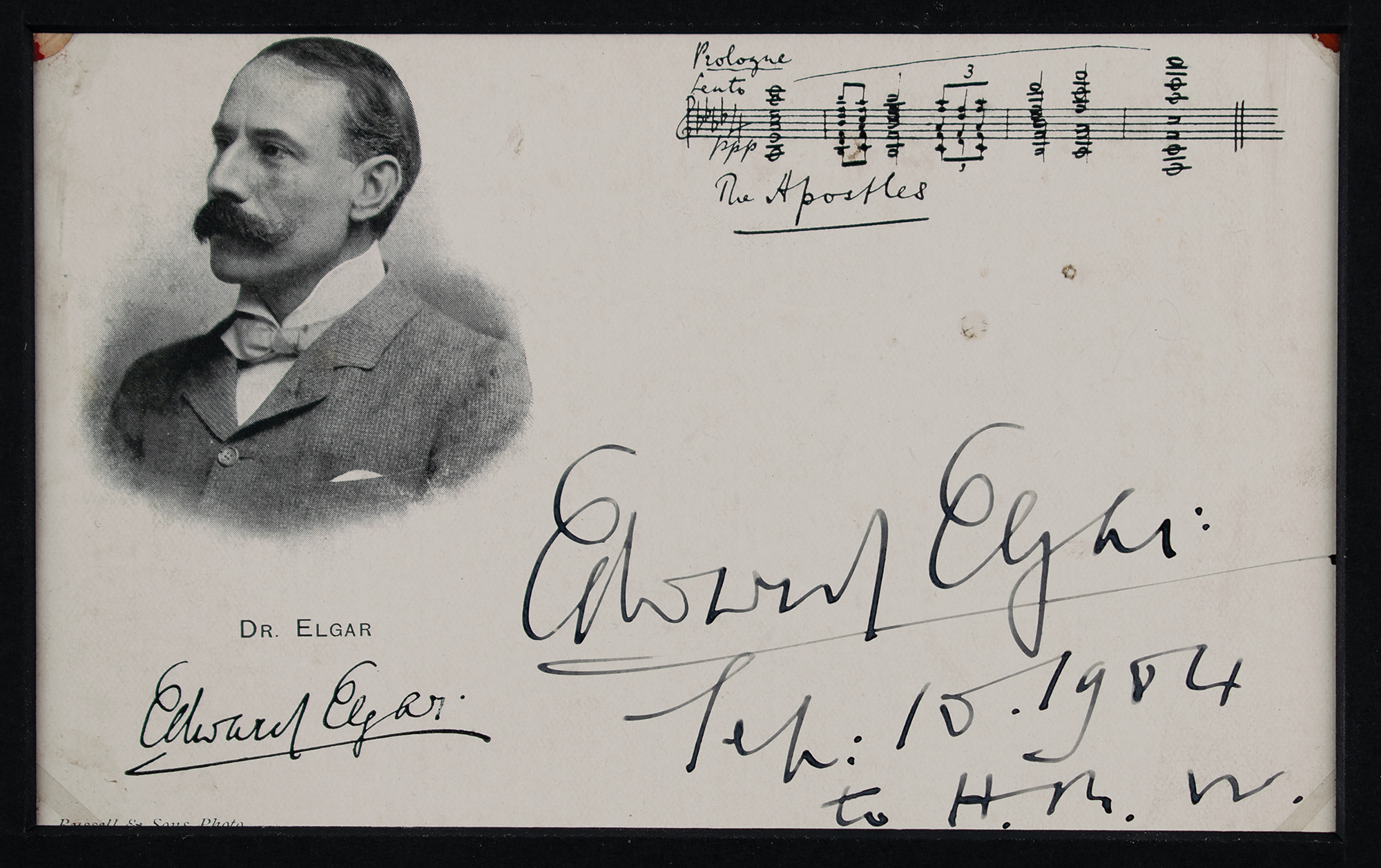 Edward Elgar Signature | RR Auction