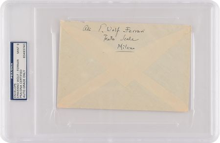 Lot #871 Ermanno Wolf-Ferrari Signed Envelope