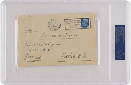 Lot #871 Ermanno Wolf-Ferrari Signed Envelope - Image 2