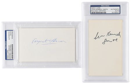 Lot #423 Kennedy Family (3) Signed Items - Image 1