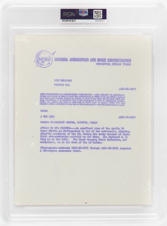 Lot #647 Apollo 14 Original 'Type 1' Photograph Photograph - Image 2