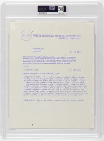 Lot #650 Apollo 17 Original 'Type 1' Photograph - Image 2