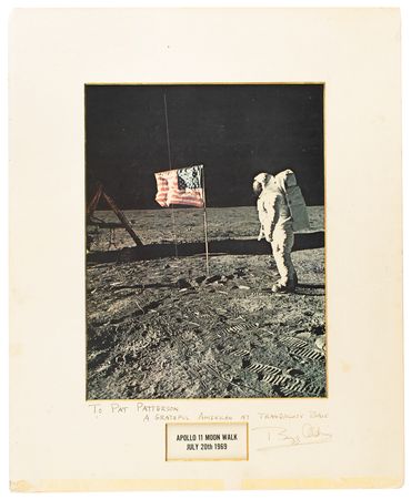 Lot #640 Buzz Aldrin: A grateful American at