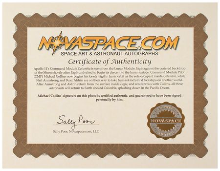 Lot #664 Michael Collins Signed Photograph - Image 3