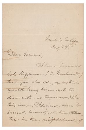 Lot #814 Julia Ward Howe Autograph Letter Signed - Image 1