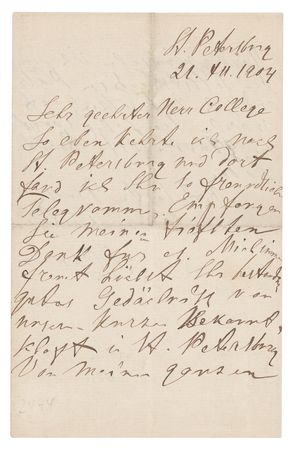 Lot #309 Ivan Pavlov Autograph Letter Signed - Image 1