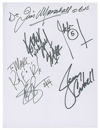 Lot #905 Jim Marshall, Slash, Jerry Cantrell, Kerry King Signed Book  - Image 2