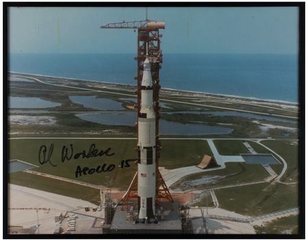 Lot #698 Al Worden's Lot of (2) Signed Photographs - Image 1