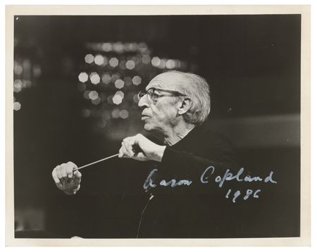 Lot #863 Aaron Copland Signed Photograph and FDC - Image 2