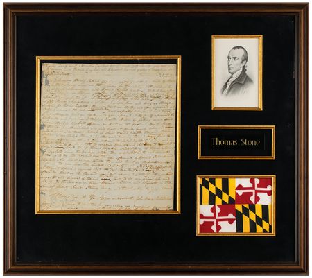 Lot #276 Thomas Stone: Seeking compensation for the theft of 