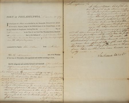 Lot #253 Francis Hopkinson Document Signed - Image 4
