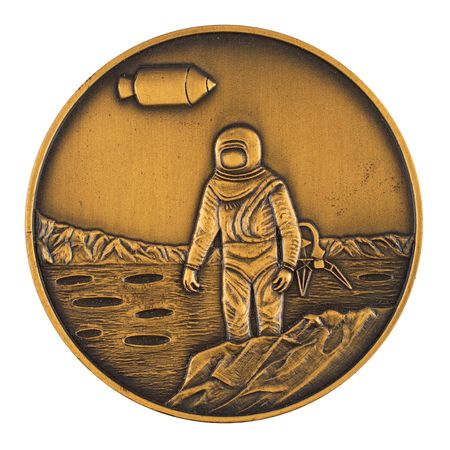 Lot #692 Al Worden's Apollo 11 Bronze Medal - Image 1