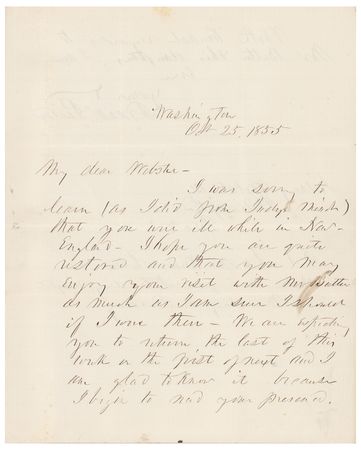 Lot #195 Franklin Pierce Autograph Letter Signed as President - Image 1