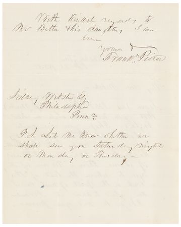 Lot #195 Franklin Pierce Autograph Letter Signed as President - Image 2