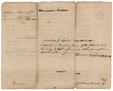 Lot #524 Boston Massacre: Ebenezer Richardson