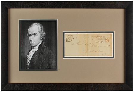Lot #285 Alexander Hamilton Hand-Addressed