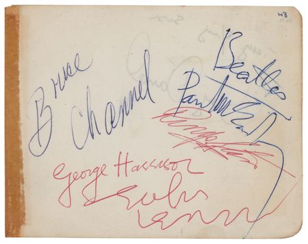 Lot #843 Beatles and Bruce Channel Signatures