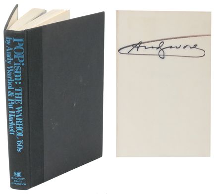 Lot #744 Andy Warhol Signed Book - Image 1