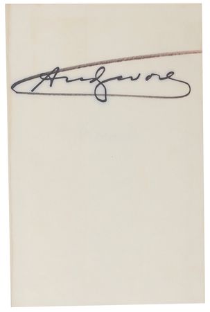 Lot #744 Andy Warhol Signed Book - Image 2