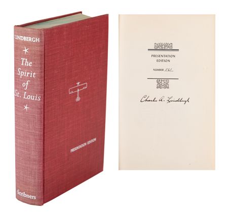 Lot #619 Charles Lindbergh Signed Book