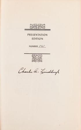 Lot #619 Charles Lindbergh Signed Book - Image 2