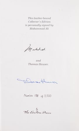 Lot #1042 Muhammad Ali Signed Book - Image 2