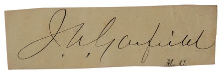Lot #135 James A. Garfield Signature - Image 2