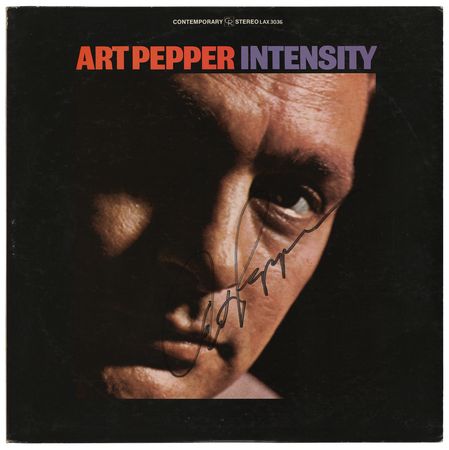 Lot #876 Art Pepper Signed Album and Autograph Letter Signed - Image 1