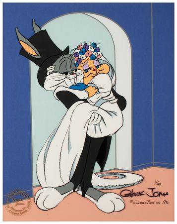 Lot #763 Chuck Jones Signed Limited Edition Cel: 'Bugs & Bride II' - Image 2
