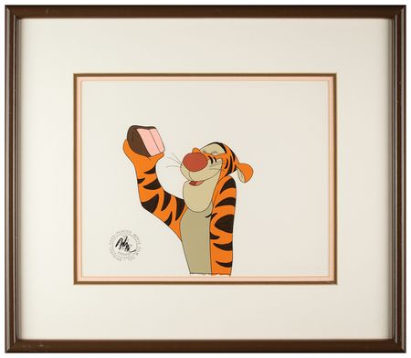 Lot #780 Tigger production cel from Winnie the Pooh and a Day for Eeyore Production Cel - Image 1