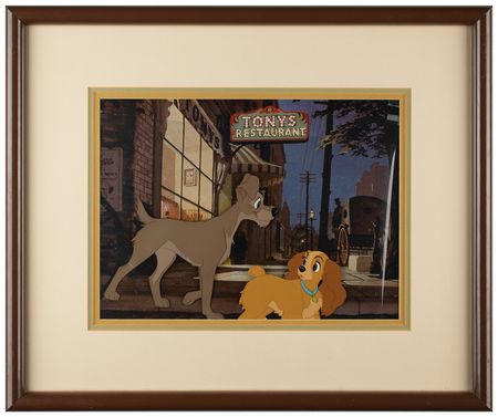 Lot #771 Lady and Tramp production cels from Lady