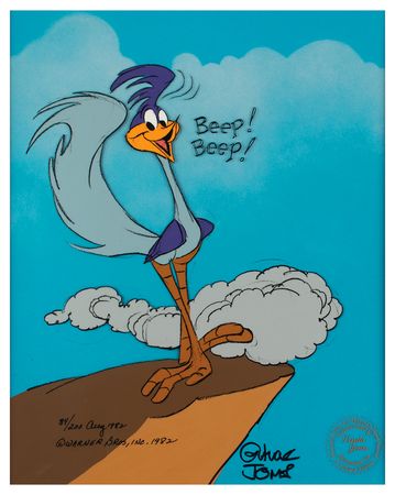 Lot #769 Chuck Jones Signed Limited Edition Cel: 'Road Runner' - Image 2