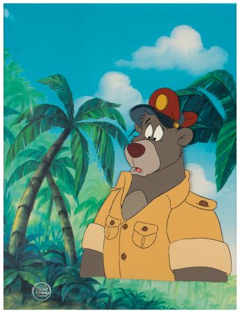Lot #776 Baloo von Bruinwald XIII production cel from TaleSpin Production Cel - Image 2