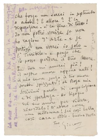 Lot #868 Giacomo Puccini Autograph Letter Signed - Image 2