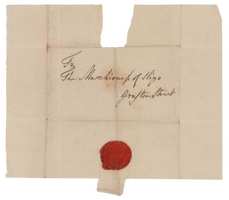 Lot #317 King George III: King George III writes